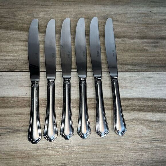 Dinner Knives Sant Andrea Donizetti Lot Of 8 Stainless 9.5” Flatware Dinnerware - Picture 1 of 8